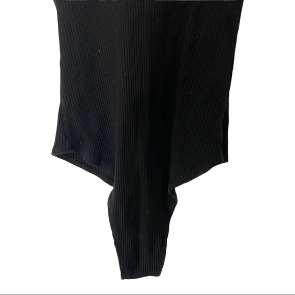 Makers of dreams bodysuit front snap buttons ribbed black size Small. - Picture 7 of 10